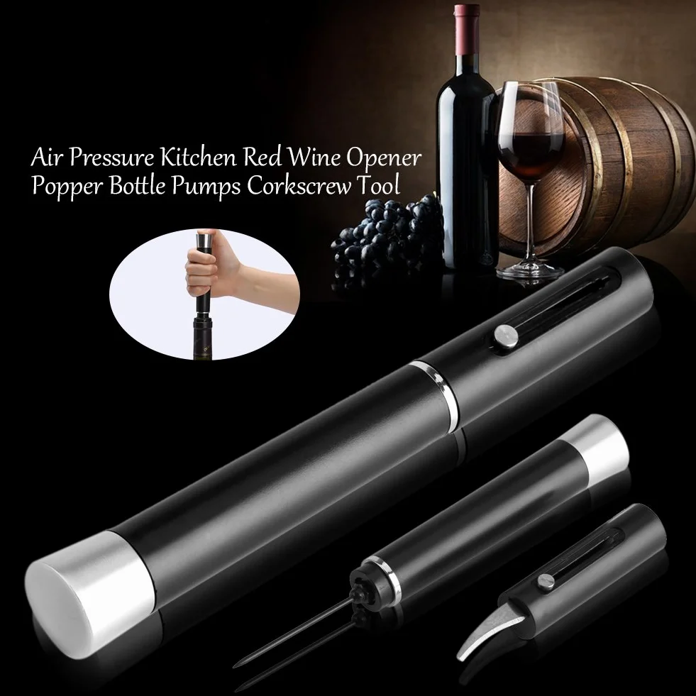 Fyearfly Sacacorchos Vino Profesional, Abridor de Vino Aire Comprimido Presión, Sacacorchos de Botellas Bomba de Aire Portátil para Mujer, Hombre, Regalo, Fiesta y Cena, Saca Corchos