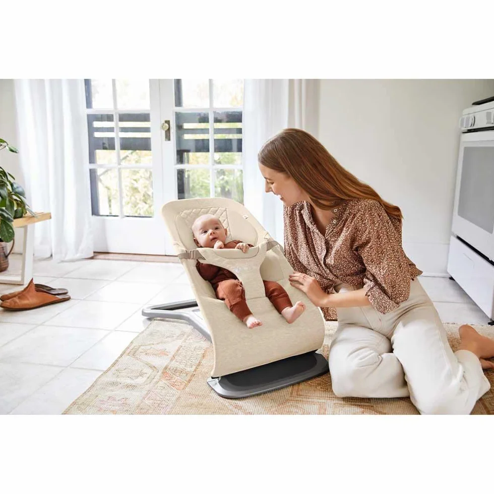 Ergobaby Hamaca 3 en 1 Evolve, hamaca ergonómica para recién nacidos, cojín para recién nacido (2,5 kg - 13,2 kg), Cream