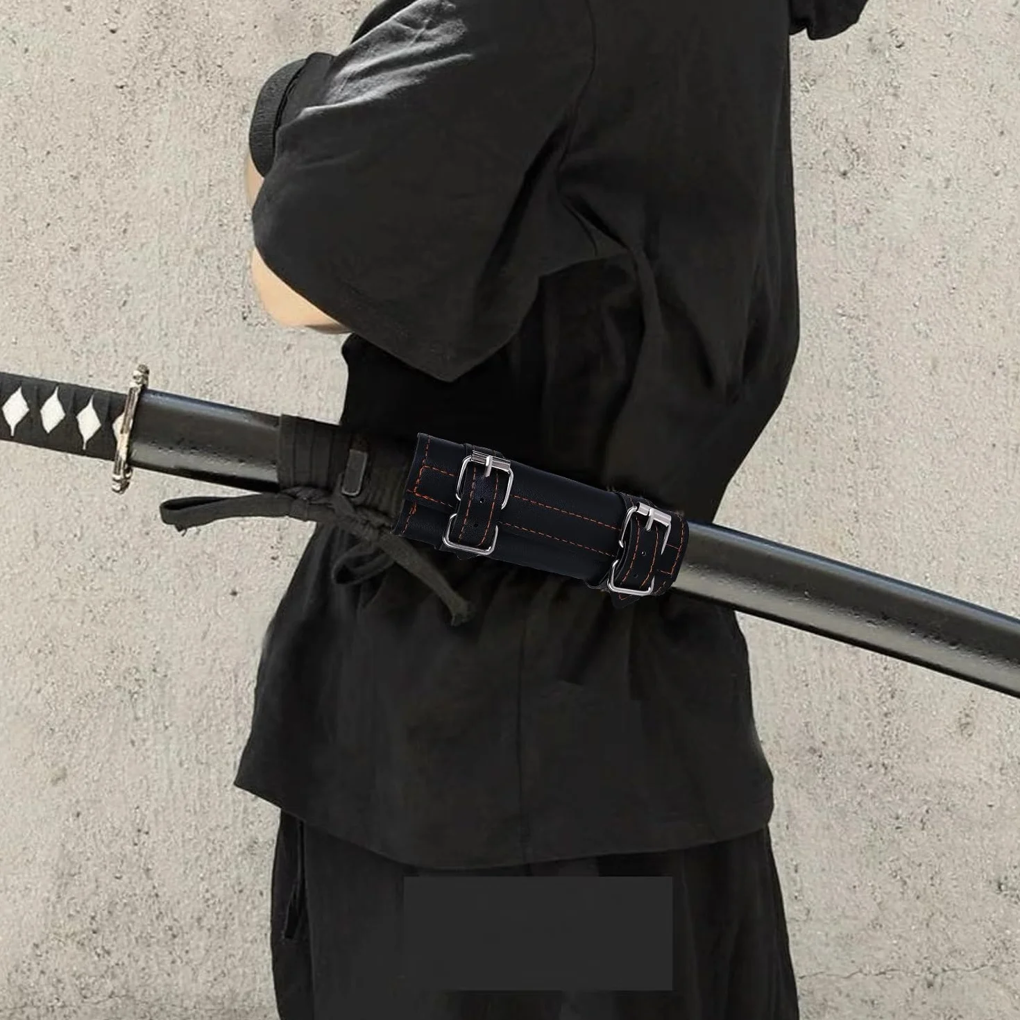 Nizirioo Soporte para espadas con cinturón 105 cm para cosplay samurai