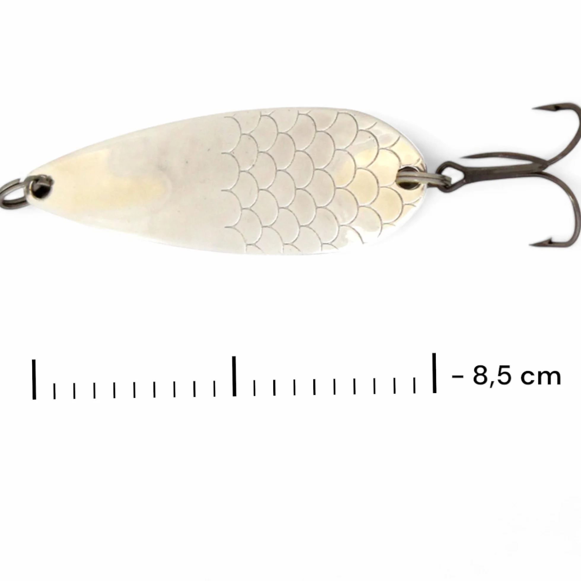 Lucio perca lucioperca Spinner Set Angel Spoon 23,5 g 8,5 cm Cuchara de metal duro anzuelos triples