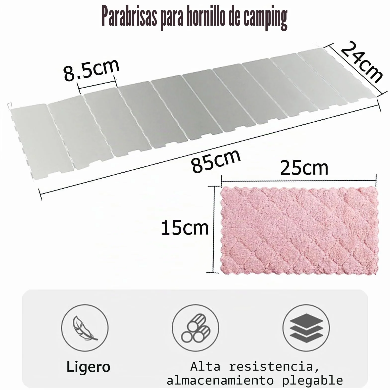 Cortavientos Plegable Cocina Camping Gas Accesorios Portátil