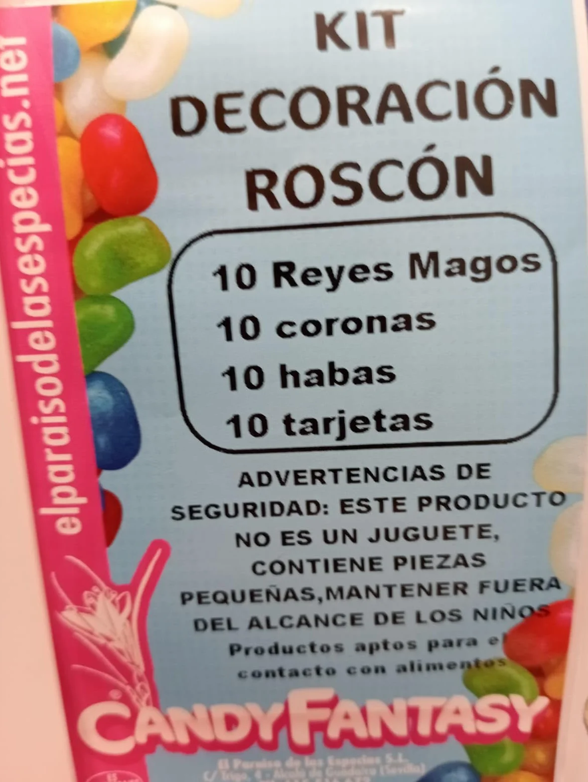 10 Coronas, Regalo Sorpresa y Haba para Roscón de Reyes (10 Uds) – Tradición Navideña para Repostería
