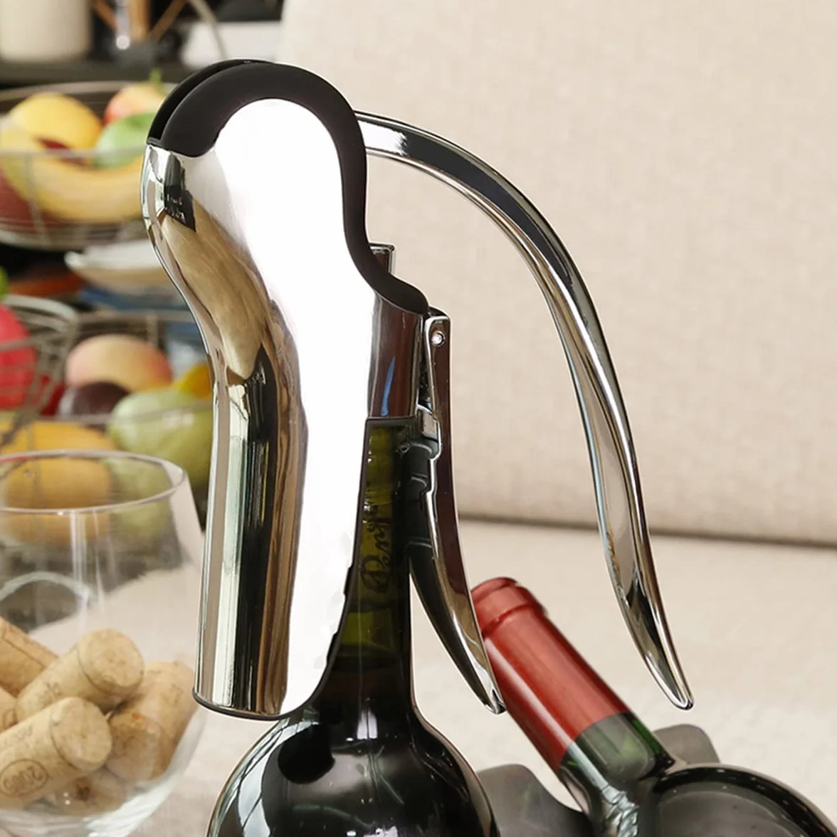 Abrebotellas de acero inoxidable con cortador de cápsulas integrado