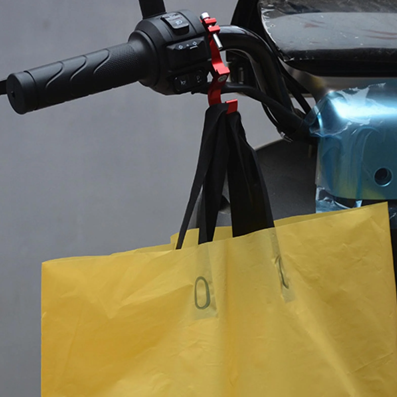 Ganchos de aleación de aluminio para motos eléctricas y scooter - Soporte de manillar