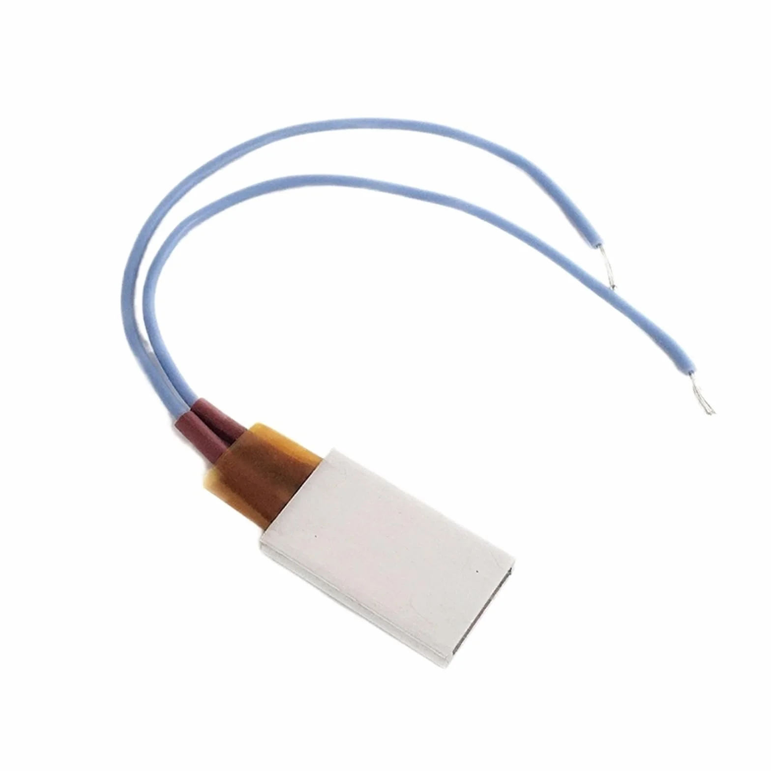 Placa de calefacción termostática PTC, Elemento Calefactor PTC 220V Calefacción Cerámica 35x21x5mm 2W-50W(220v 200c 9-28w)