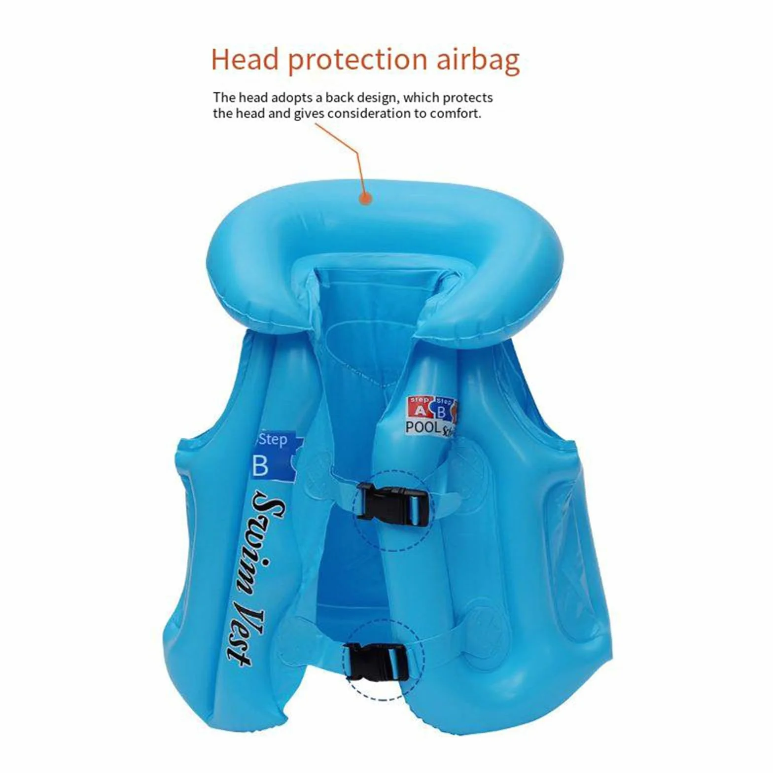 Chaleco de natación para Exteriores niños, Ropa Playa Verano, Ayuda flotación Ajustable Actividades acuáticas, Ligero y cómodo el Sol, algodón, Suave protección Solar # L