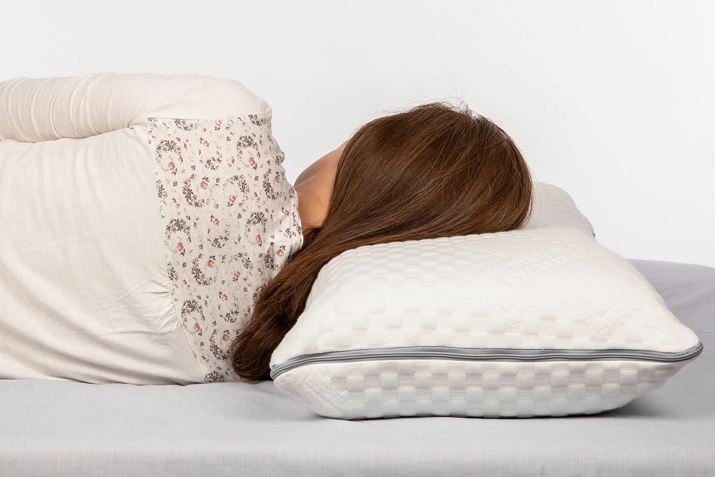 SEASONS - Almohada Viscoelástica Modelo Premium, 70 cm, Multitalla, Almohada Modular Personalizable, Tejido Strech, Doble Funda, Antiácaros y Antibacterias, Fabricado en España