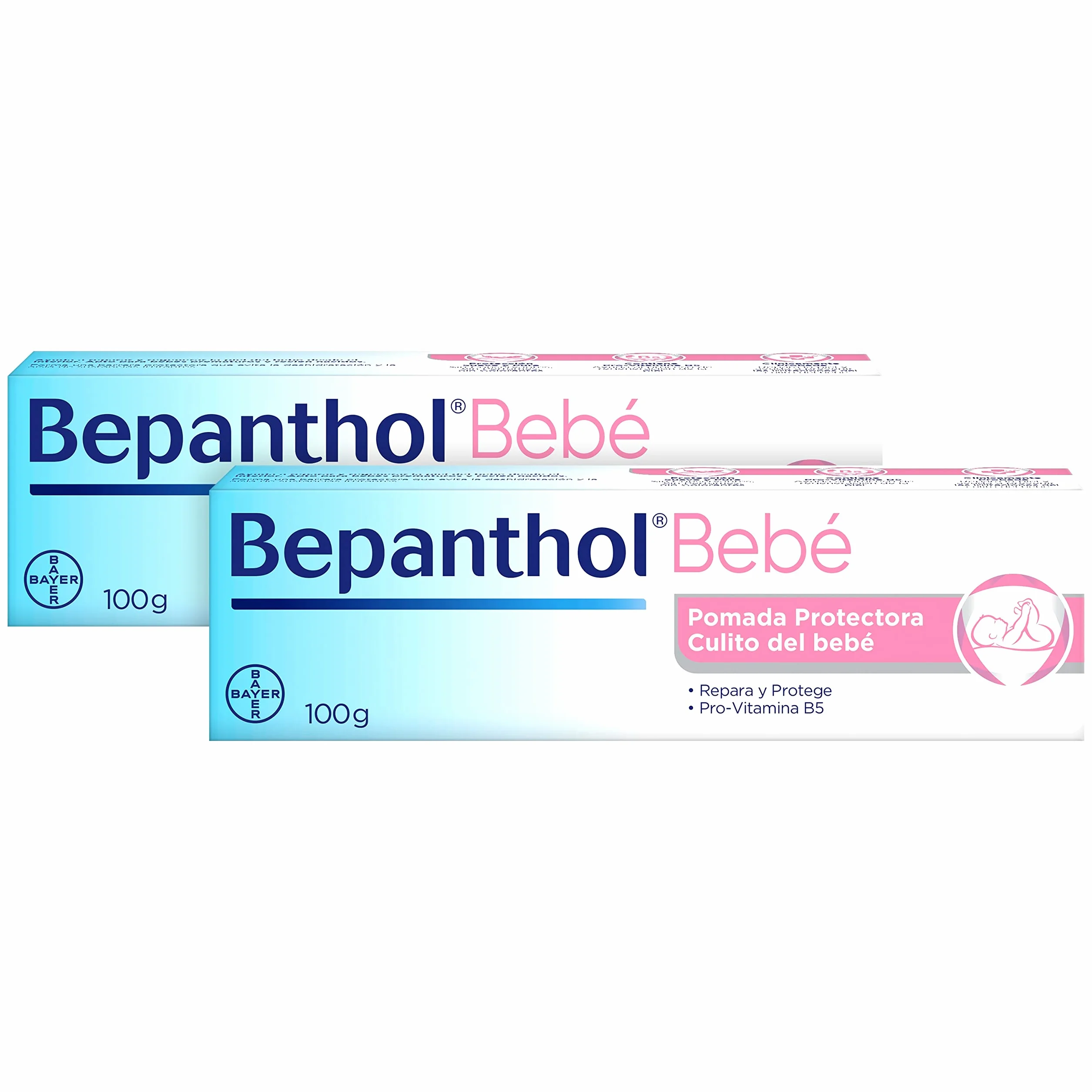 BEPANTHOL Pomada Protectora Culito Bebé Pro-Vitamina B5 Crema Irritaciones Pañal 2x100 g