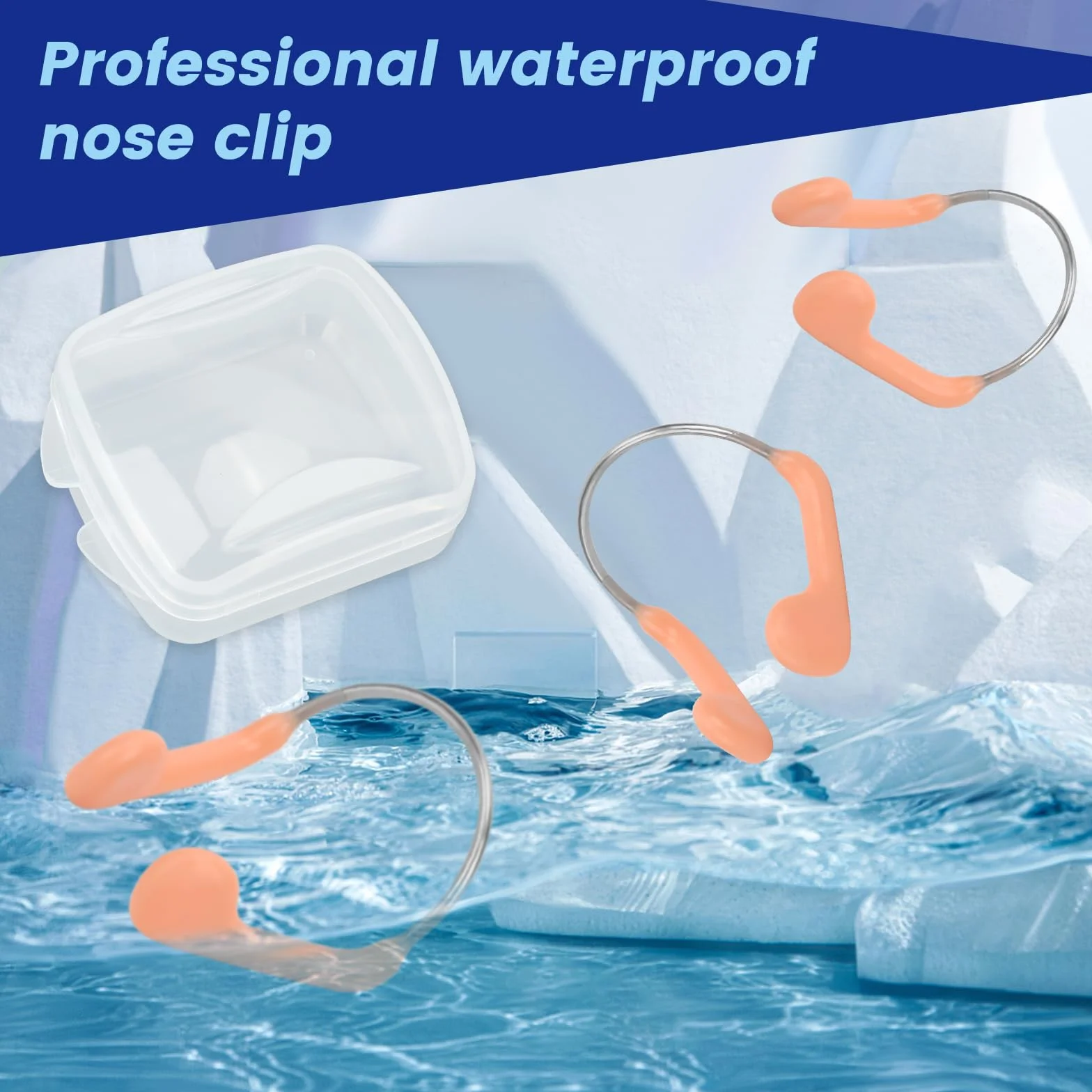 Pinza de Nariz de Natación de Silicona para Adultos 3PCS
