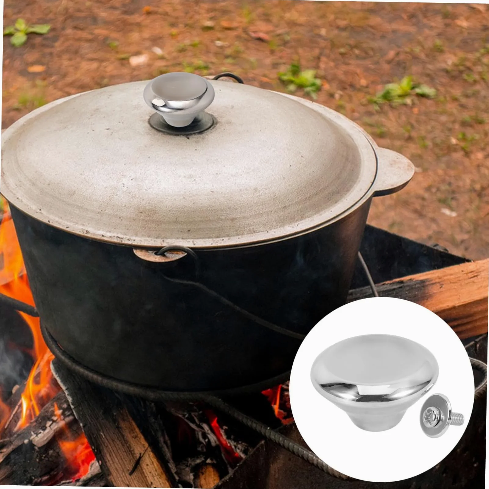 Ciieeo 20 Piezas Accesorios para Tapas de ollas perillas Tapa de Olla Universal manija de la Tapa del utensilio de Cocina de la Tapa de Utensilios de Cocina Acero Inoxidable