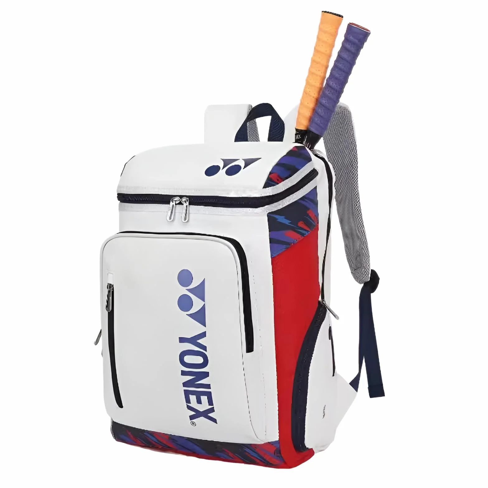 YONEX Mochila deportiva bolsa de raqueta con múltiples compartimentos para bádminton y tenis compartimento para zapatos
