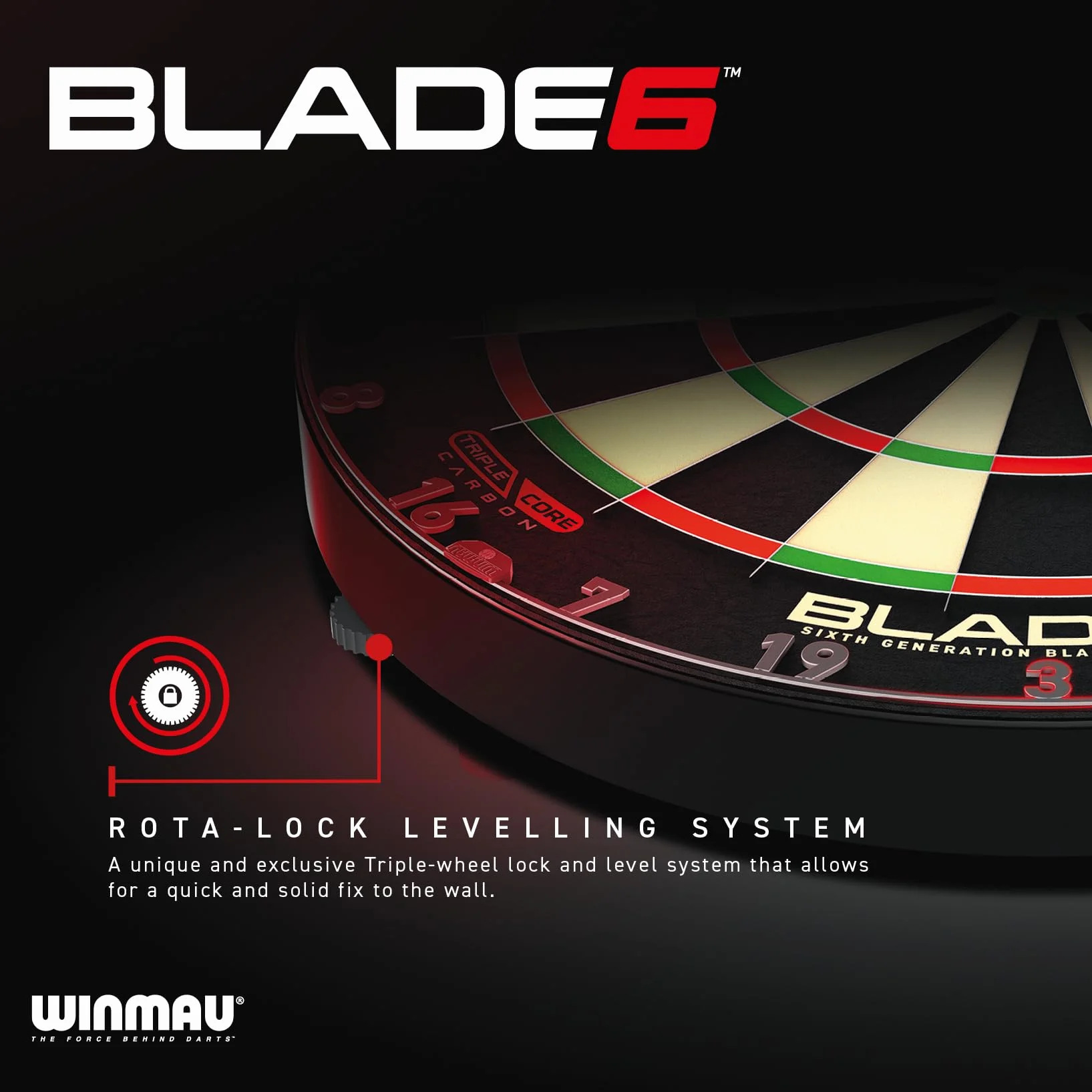 WINMAU Blade 6 Juego de Dardos Clásico Profesional Bristle