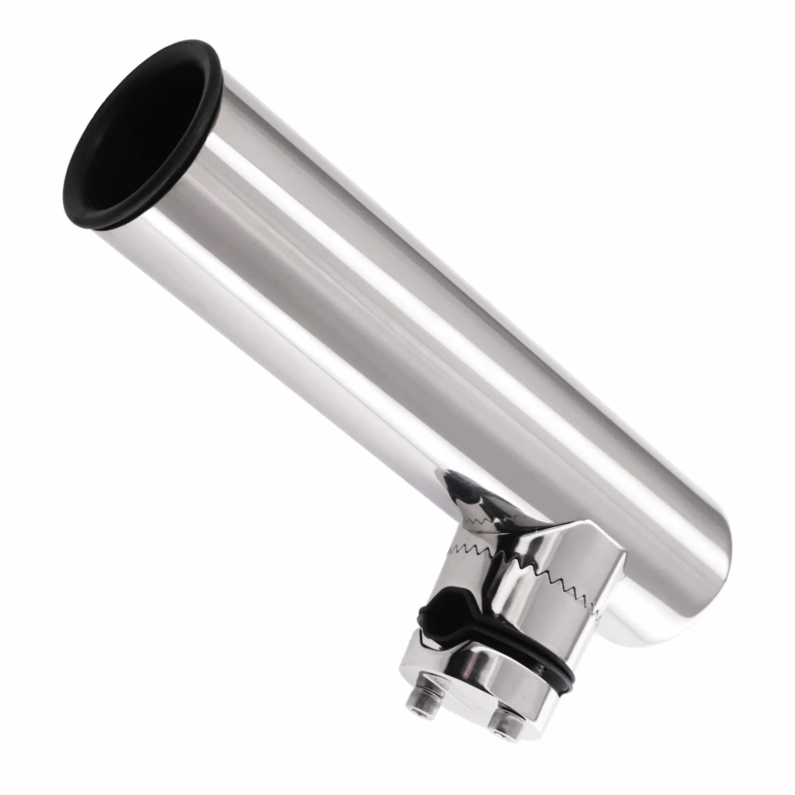KAOLALI 2PCS Abrazadera para Soporte de Caña de Pescar, Soporte de Pesca de Acero Inoxidable, Carriles de Soporte de 18 mm a 26 mm Ideal para Barcos Yates