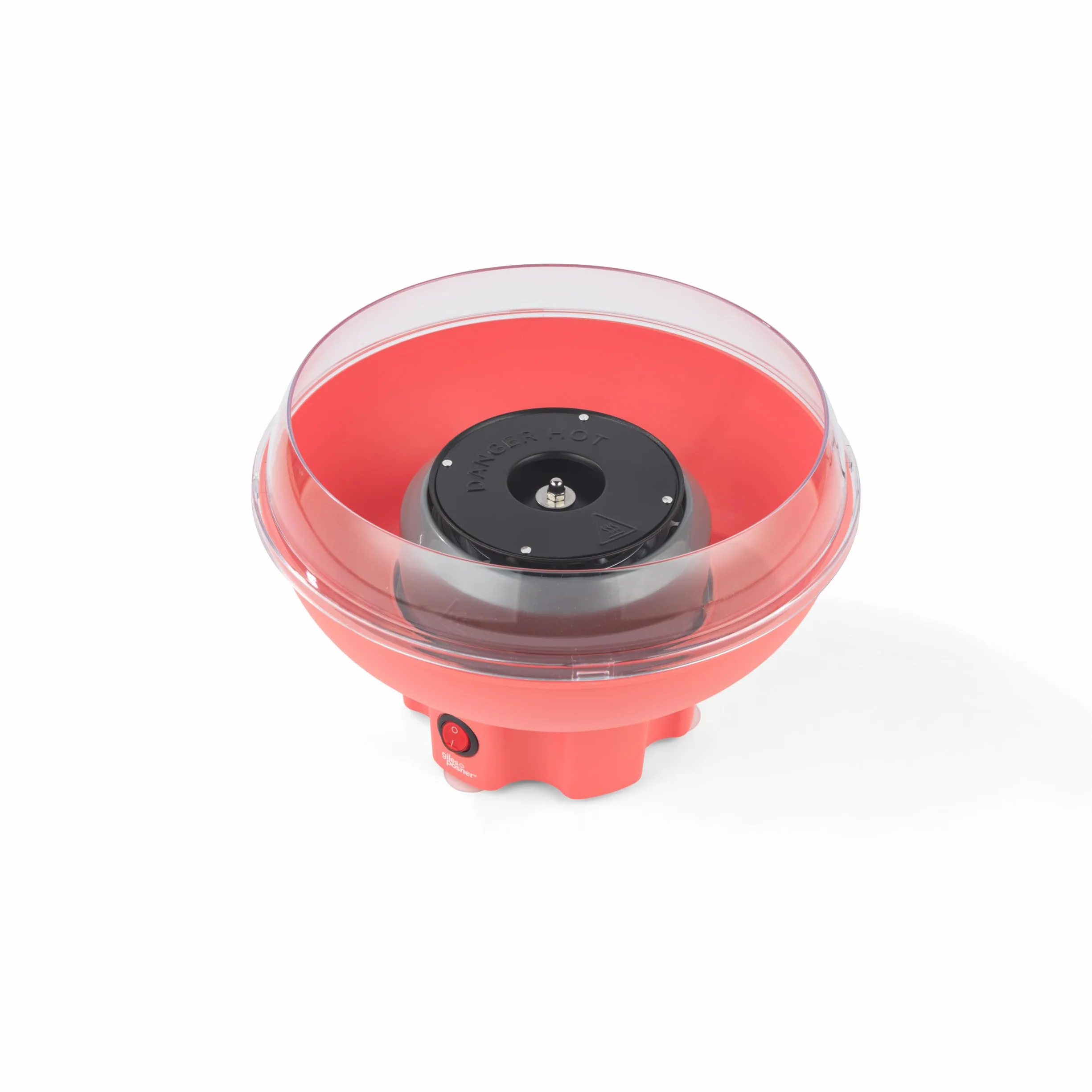 Giles & Posner Máquina de Algodón de Azúcar – Máquina de Estilo Feria para Niños, Algodón de Azúcar en Minutos, Patas Antideslizantes, Incluye Cuchara y Palitos, Bol de 26,5 cm, 400 W