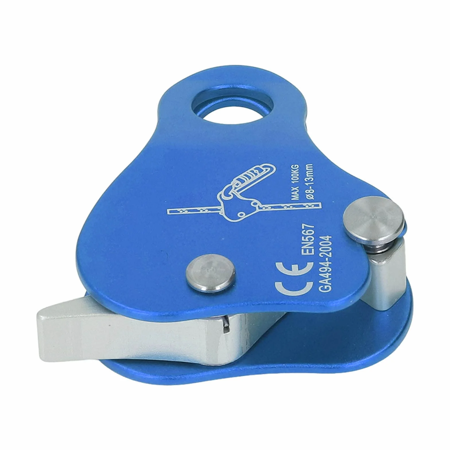Agarre de Cuerda de Escalada Ascensor de Bloqueo Automático Aleación de Aluminio 8-13 Mm