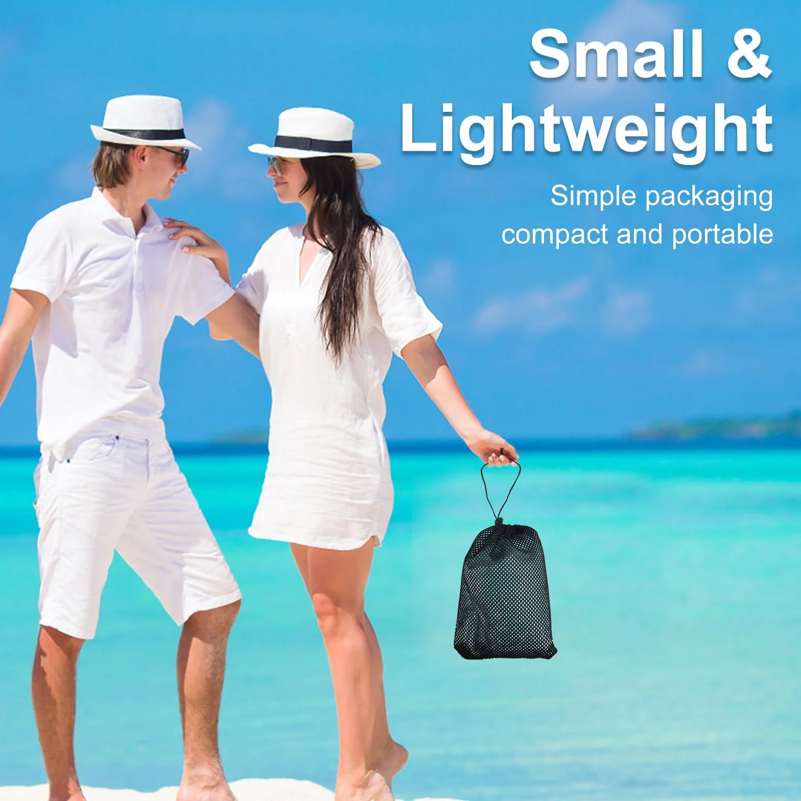 Esterilla de Playa Impermeable 200 x 210 cm XXL Resistente a la Arena y Agua, para Camping y Playa (Verde-B)