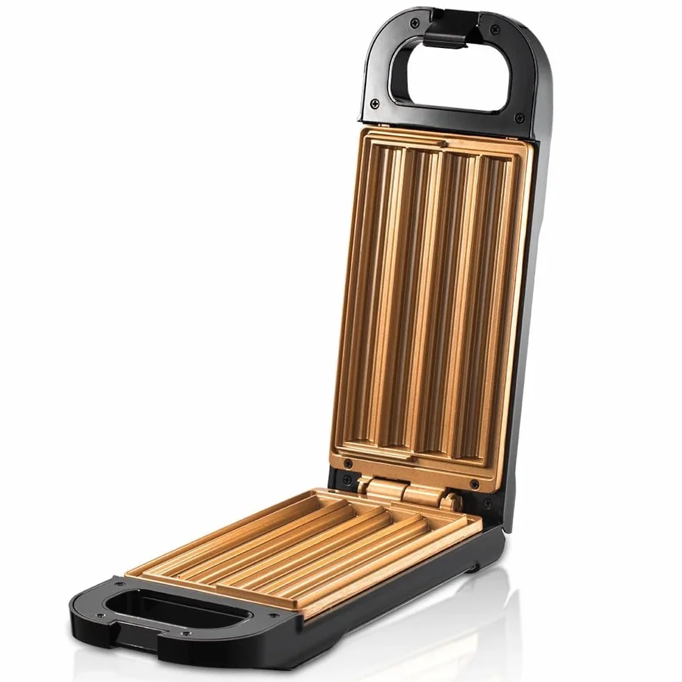 Churro Maker Machine - Máquina eléctrica antiadherente de 850 W, para hacer 4 churros en 10 minutos, donas españolas sin aceite, fácil de limpiar, uso doméstico