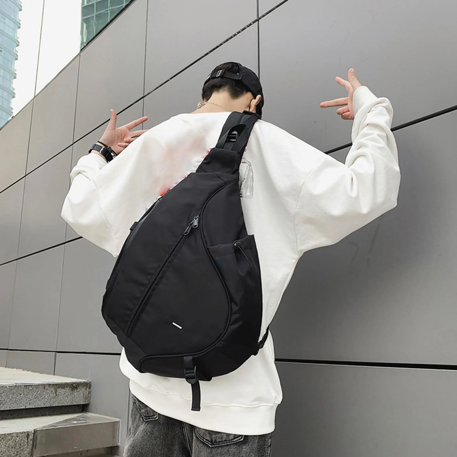 Dilwe Bolso Bandolera Deportivo Impermeable Oxford Hombres Mujeres Ligero Viajes