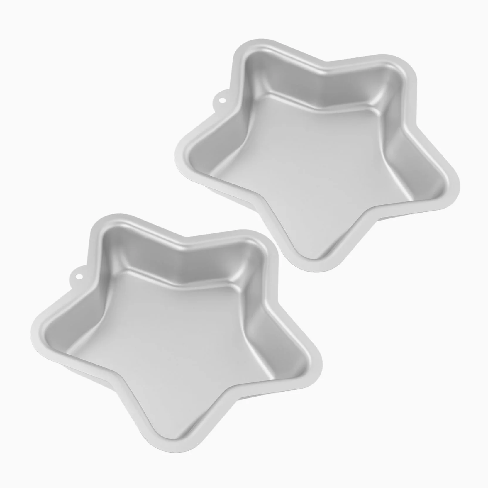 LABRIMP 2 Piezas Molde para Hornear Forma de Molde de Pastel Cinco Puntas de Aleación de Aluminio para Pasteles Pan Cheesecake para Cocina Doméstica y Repostería Festiva