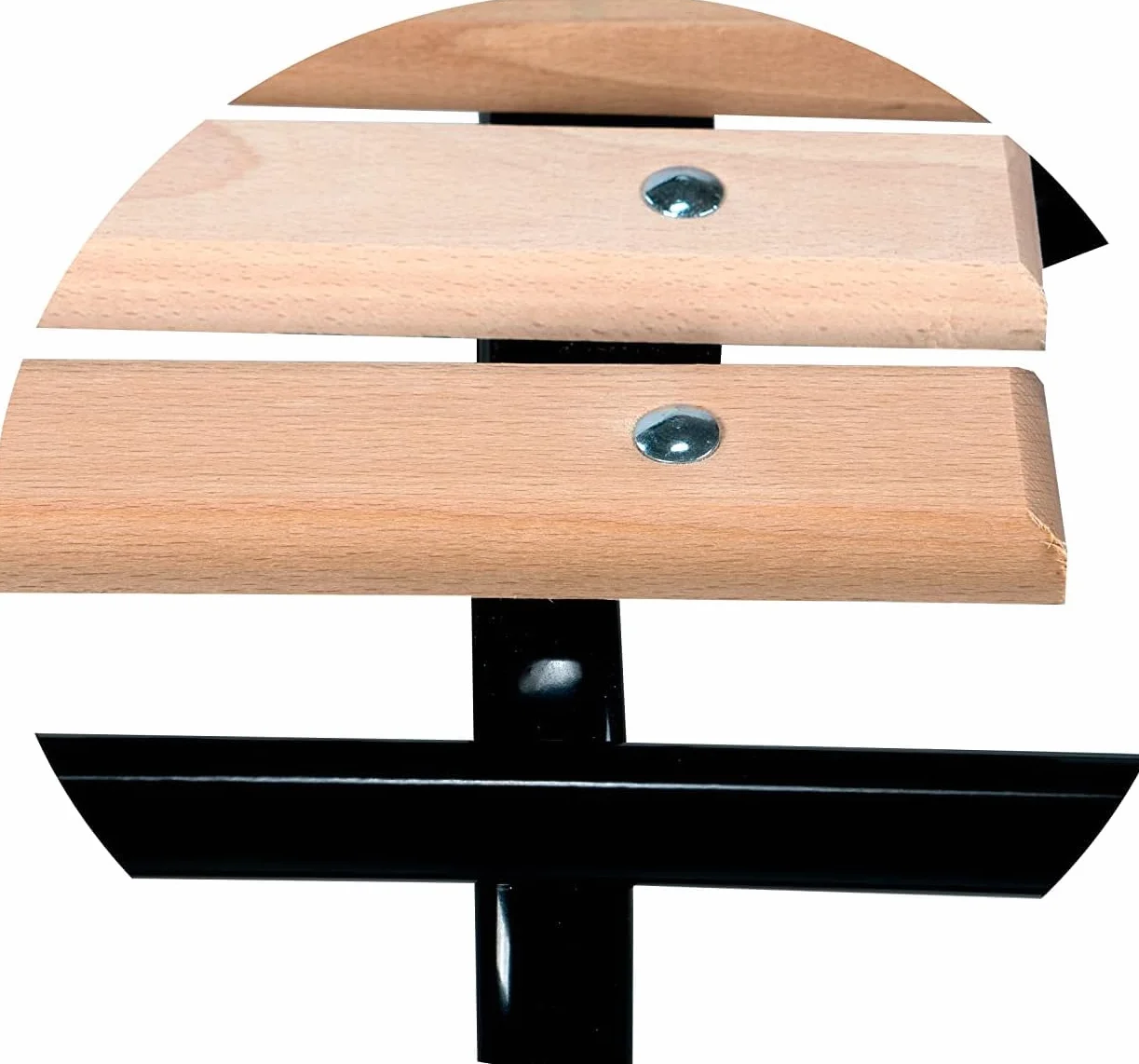 GagaDumi Trineo Oslo de metal, ideal para niños y adultos, capacidad de carga de hasta 120 kg. Patines anchos. Asiento de madera