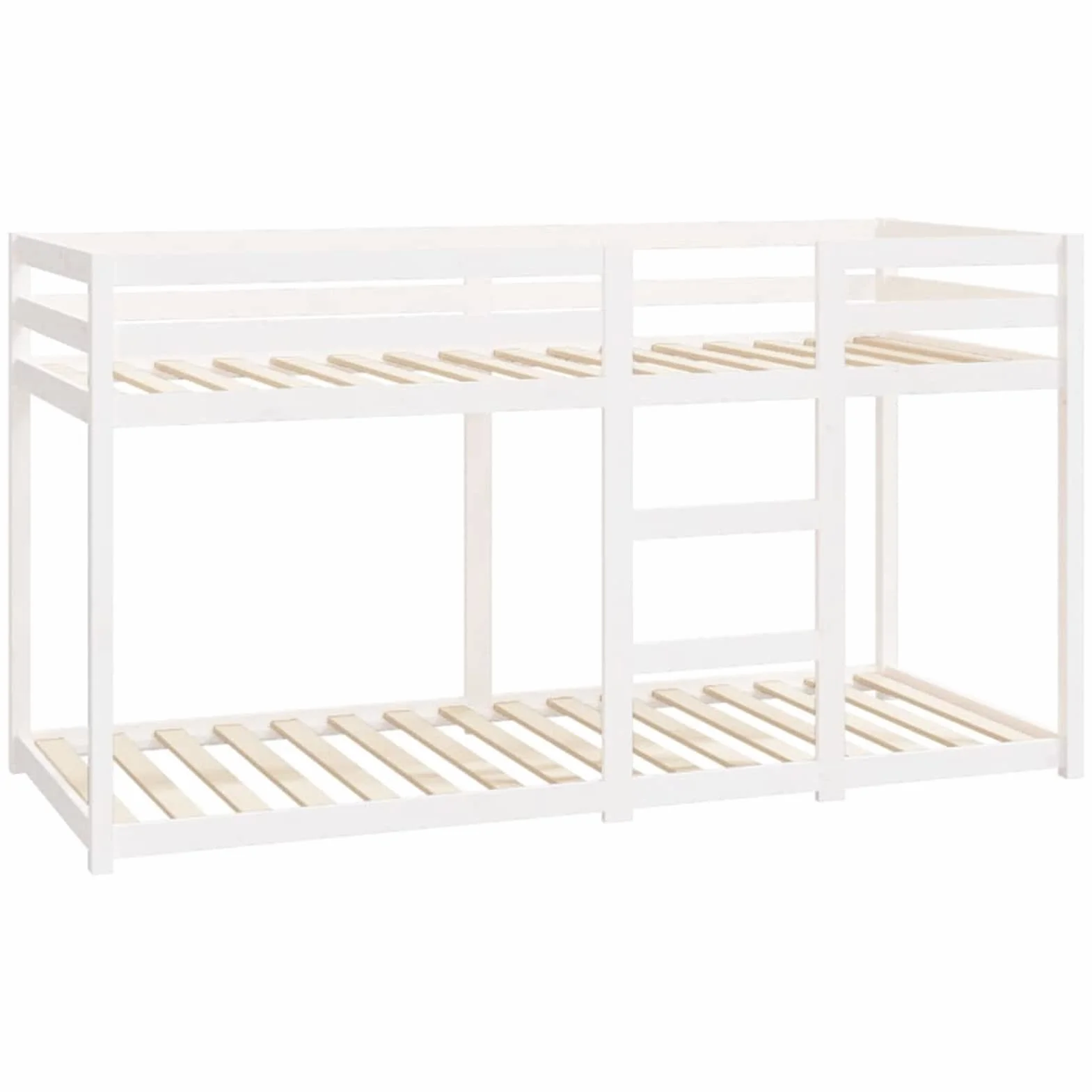 Festnight Litera de Madera 80 x 200 cm, Cama Litera Juvenil y Adulto, Blanco