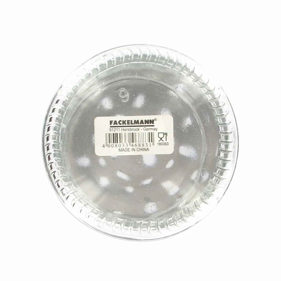 Fackelmann 46883 saupoudreur de parmesano, Vidrio, Blanco, 13 x 8 x 8 cm