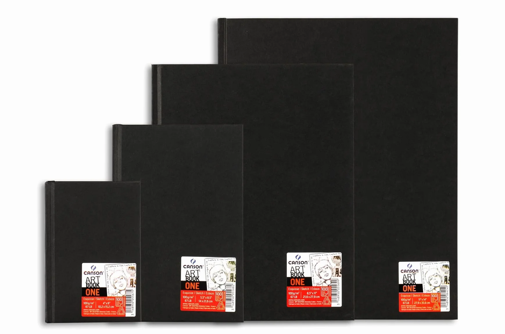 Canson Sketch One Fino 100g Cuaderno 14x21,6 98H