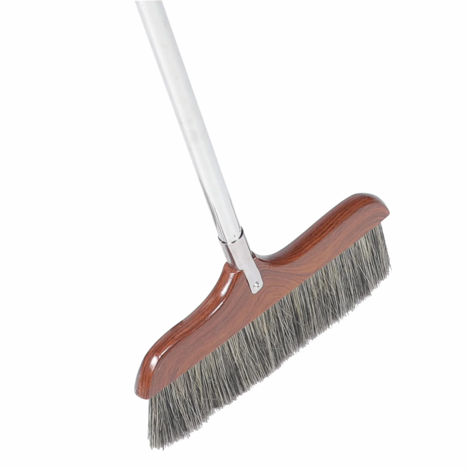 KOMBIUDA Escoba de empalme de madera para camping, escoba larga, escoba exterior, escoba para barrer interior, escoba telescópica, escoba de cocina, escoba de limpieza de suelos, escoba interior,