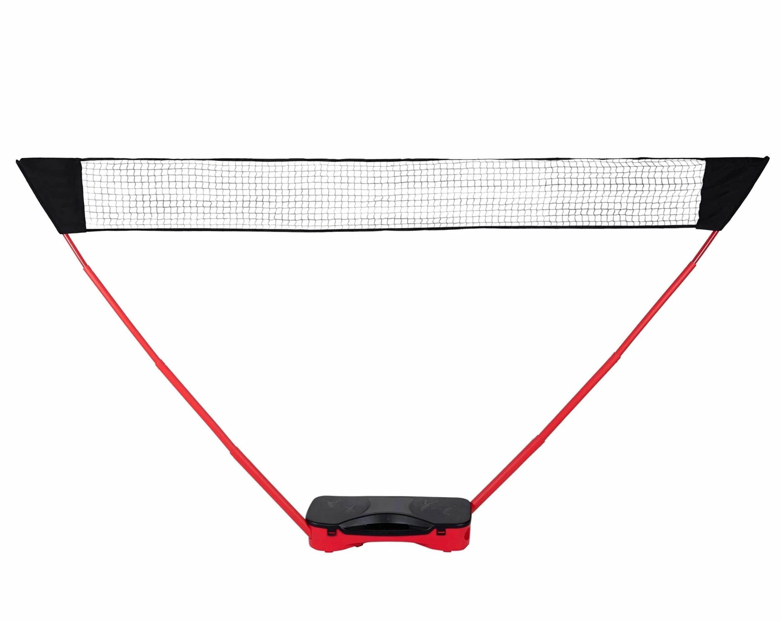 Donnay Juego de bádminton – Juego de voleibol para 2 personas – con volantes, raqueta de bádminton y red – Juego completo con bolsa de viaje – Red de voleibol 155 x 300 cm – para jardín y camping –