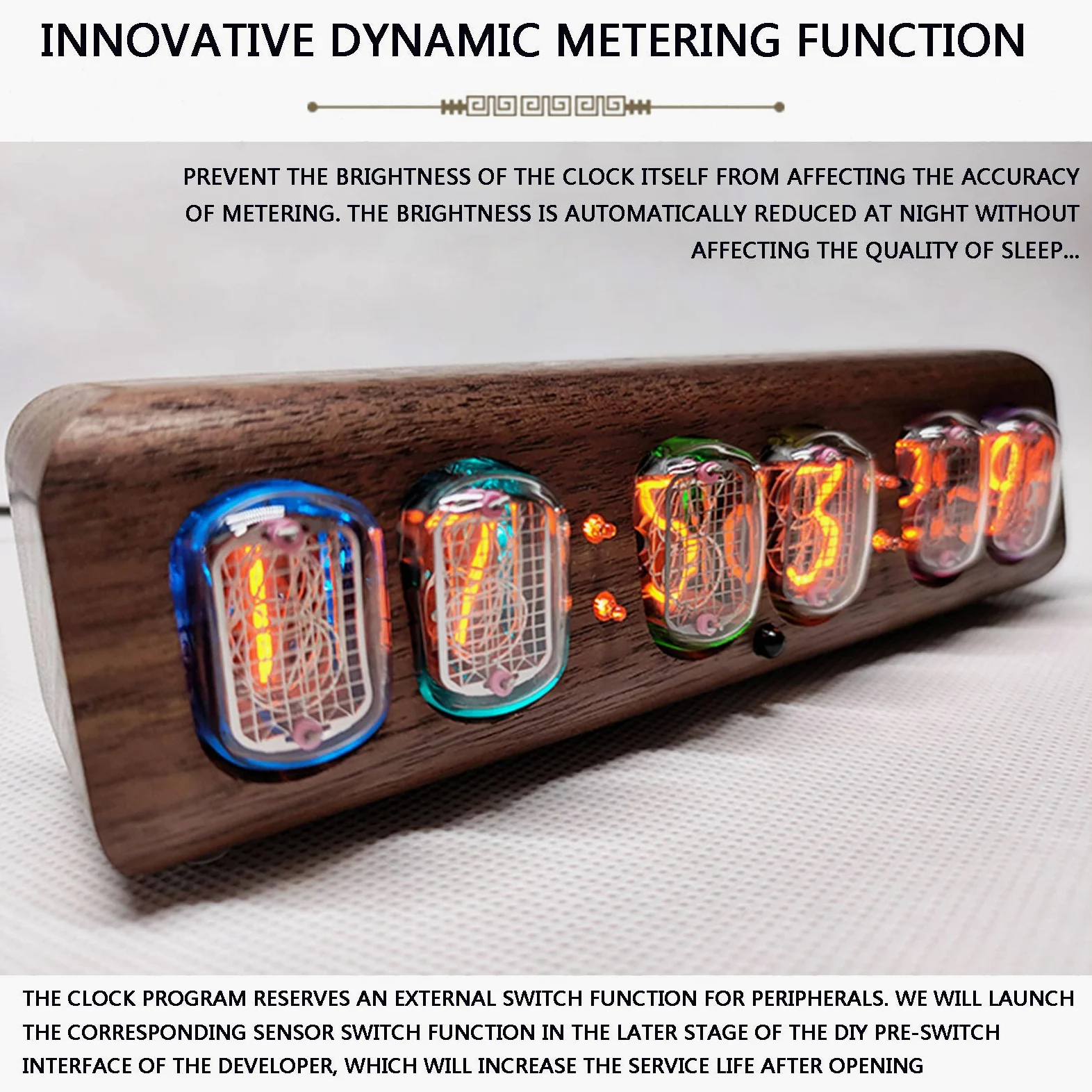 Regalos Personalizados, Tubo de vacío, Reloj LED, Reloj Despertador, Control de teléfono, Temporizador de Encendido y Apagado, Reloj de Tubo Nixie, Control infrarrojo, ca
