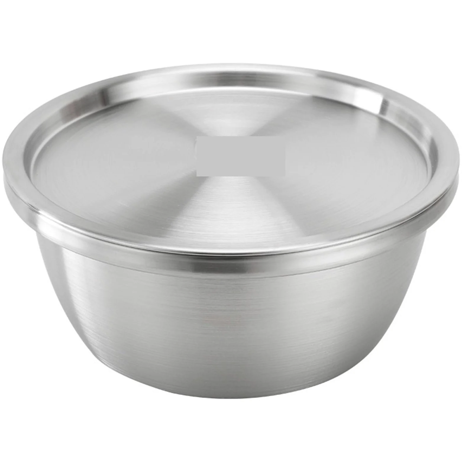 Tazón Para Mezclar Juego de tazones for mezclar acero inoxidable | Lavabo con tapa Huevo Verdura Vajilla Menaje de cocina(Bowl With Lid,34cm)