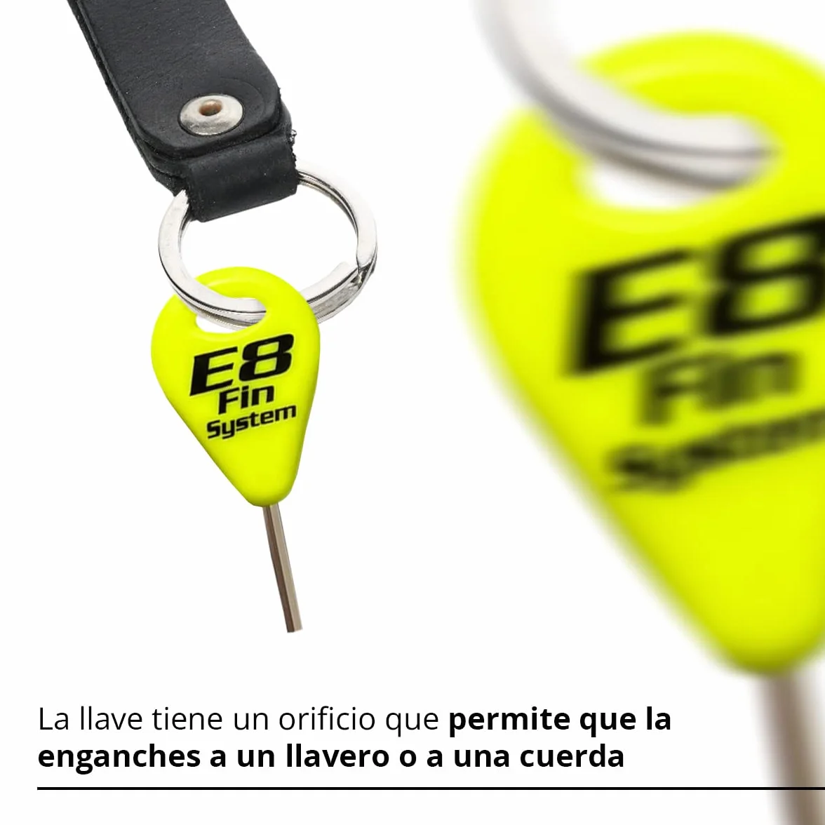 Pack de 1 Llave de Aleta de la Tabla de Surf y 6 Tornillos de Aleta de Acero Inoxidable - Accesorios Tabla Surf - Llaves reemplazo para Quilla - Tecla de Aleta de Surf