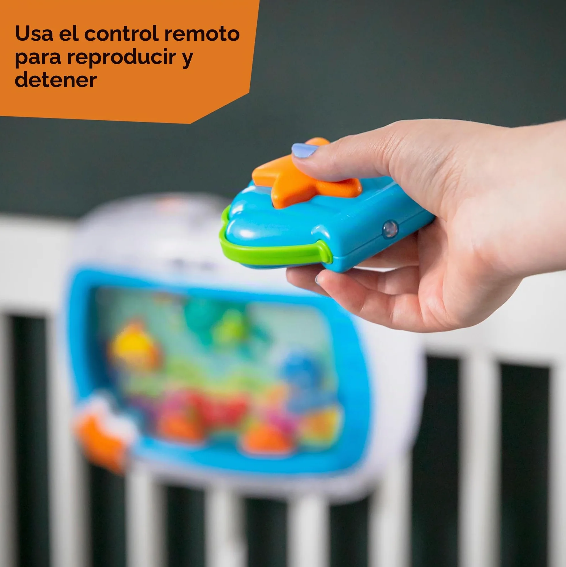 Baby Einstein Sea Dreams Soother Máquina de Ruido Blanco para Bebé con Luces, Música y Sonidos Marinos, Acuario Juguete de Cuna con Control Remoto