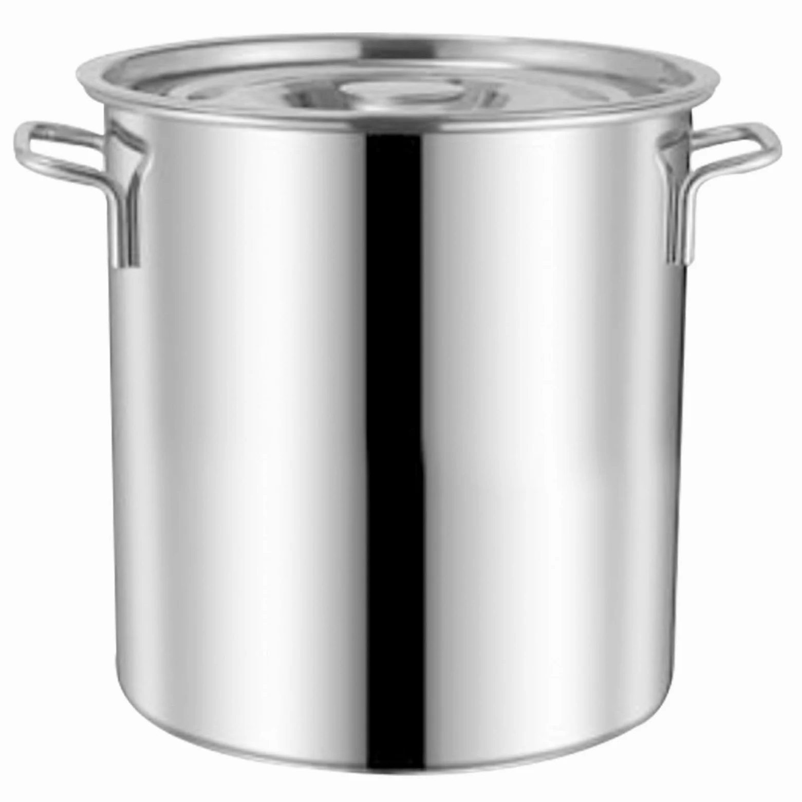 Genérico Olla para Sopa de 10 litros con Tapa, Olla Grande de Acero Inoxidable 304 con Tapa, Olla Grande para Sopa Reforzada con Tapa, para Uso Comercial en hostelería, para cocinas de Gas/inducción.
