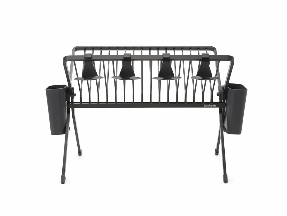Brabantia Escurreplatos Plegable Grande - Gris Oscuro