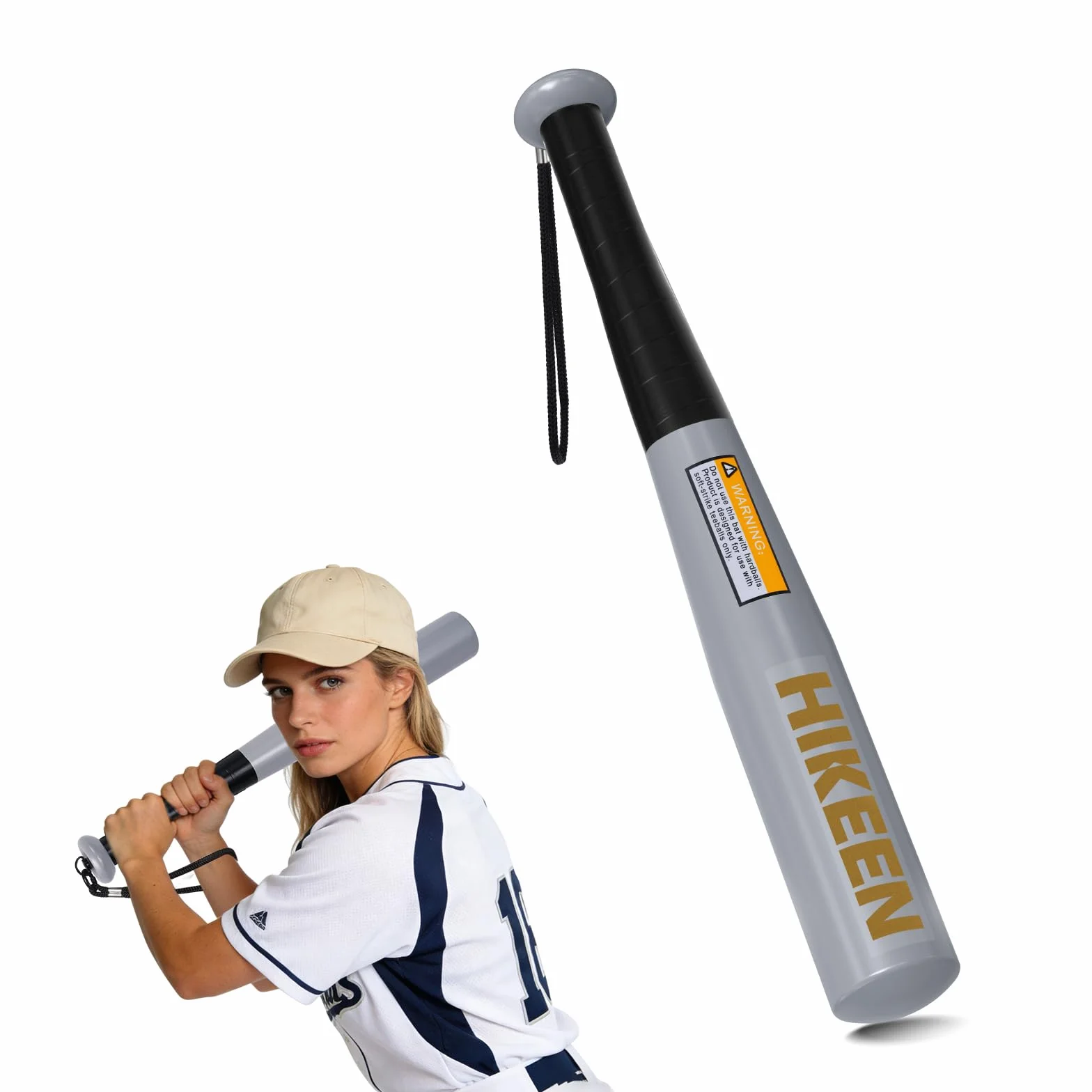 BOOSTEADY Bate de Beisbol 43cm Acero Compacto Portátil
