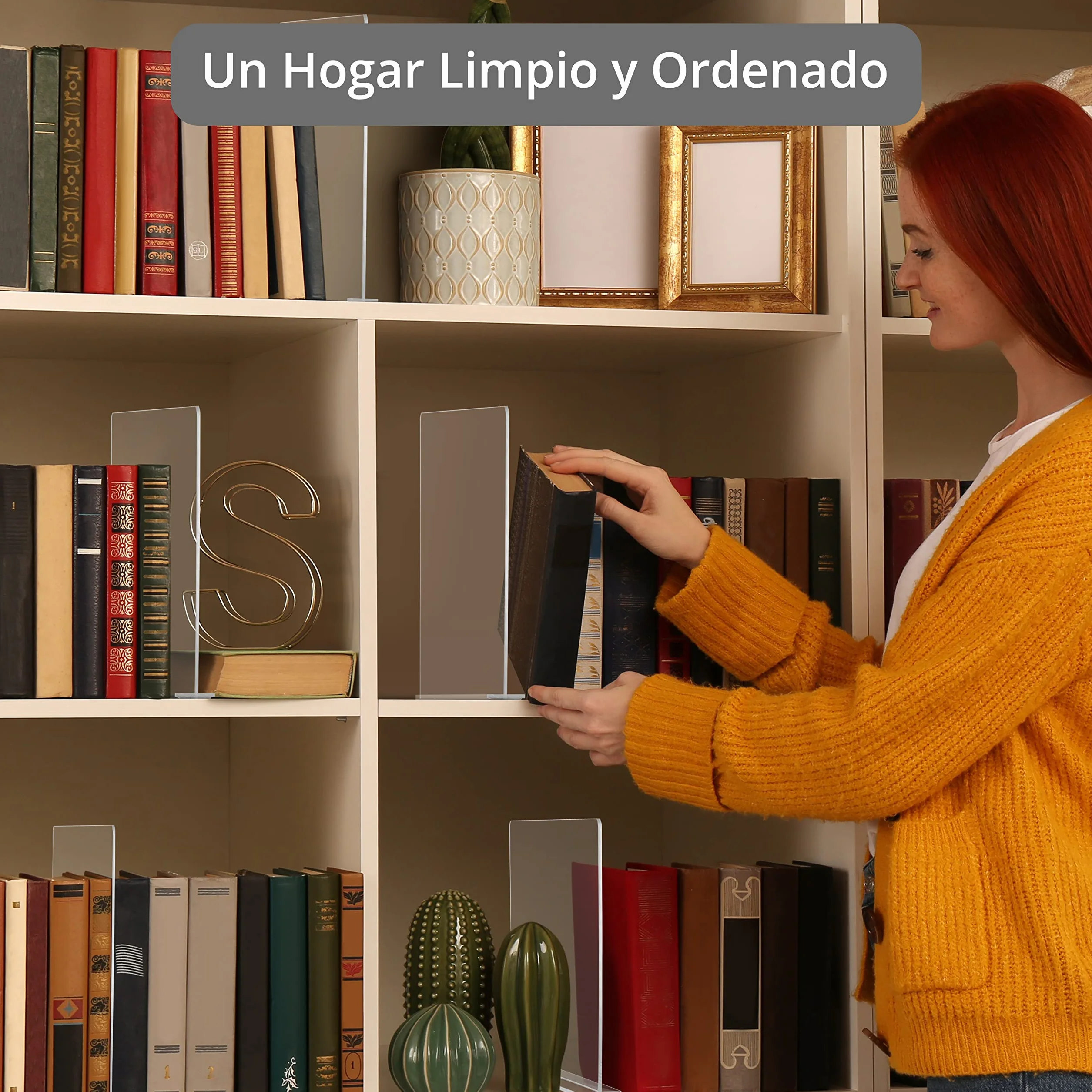 Separadores de Cajones Acrílicos Transparentes Pack 6 - Organizador Armario Vertical