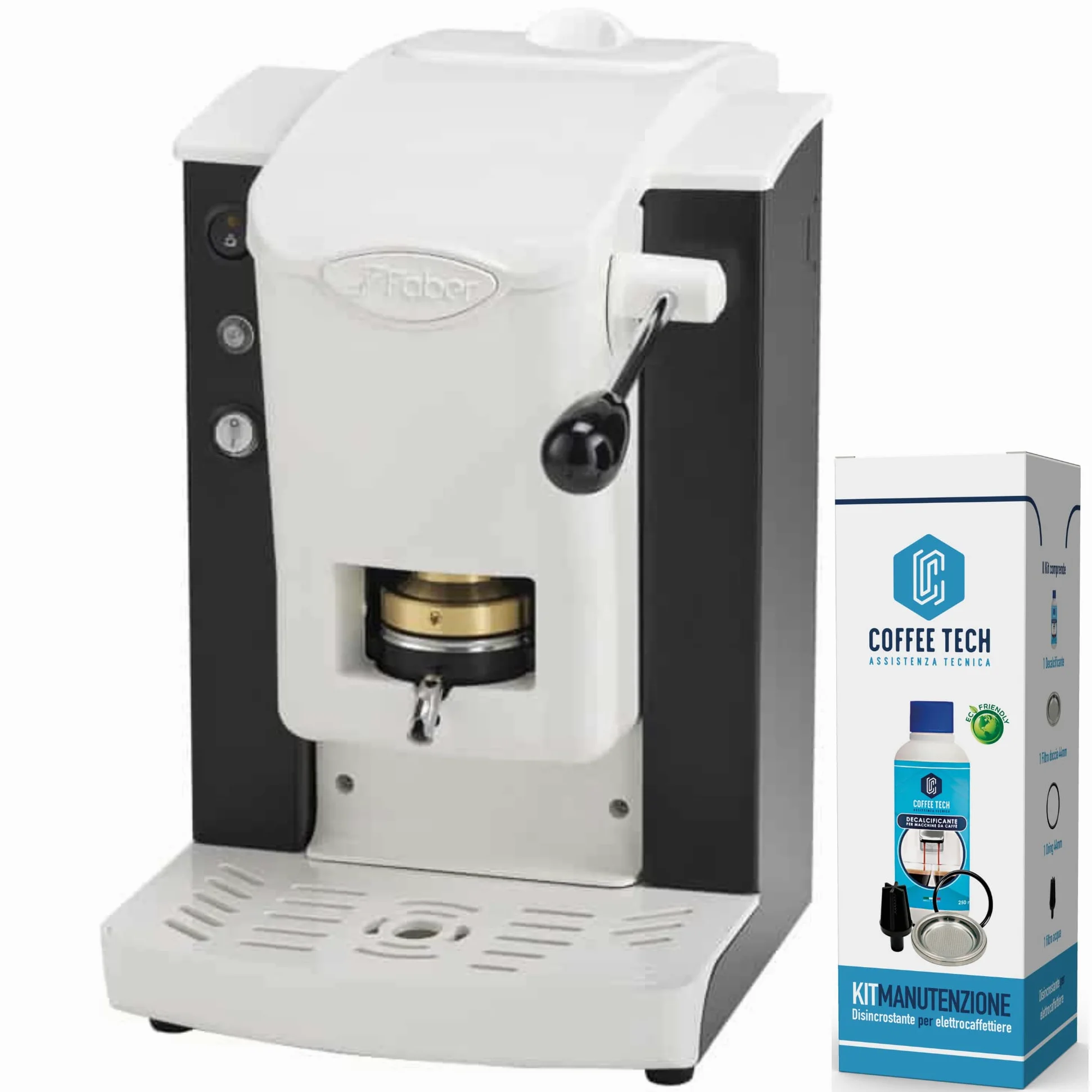 Faber - Cafetera de cápsulas - Modelo Slotplast - Cápsulas de 44mm Negro