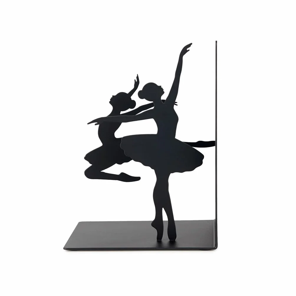 Balvi Sujetalibros Ballerina Color Negro Soporte con Base Antideslizante Metal