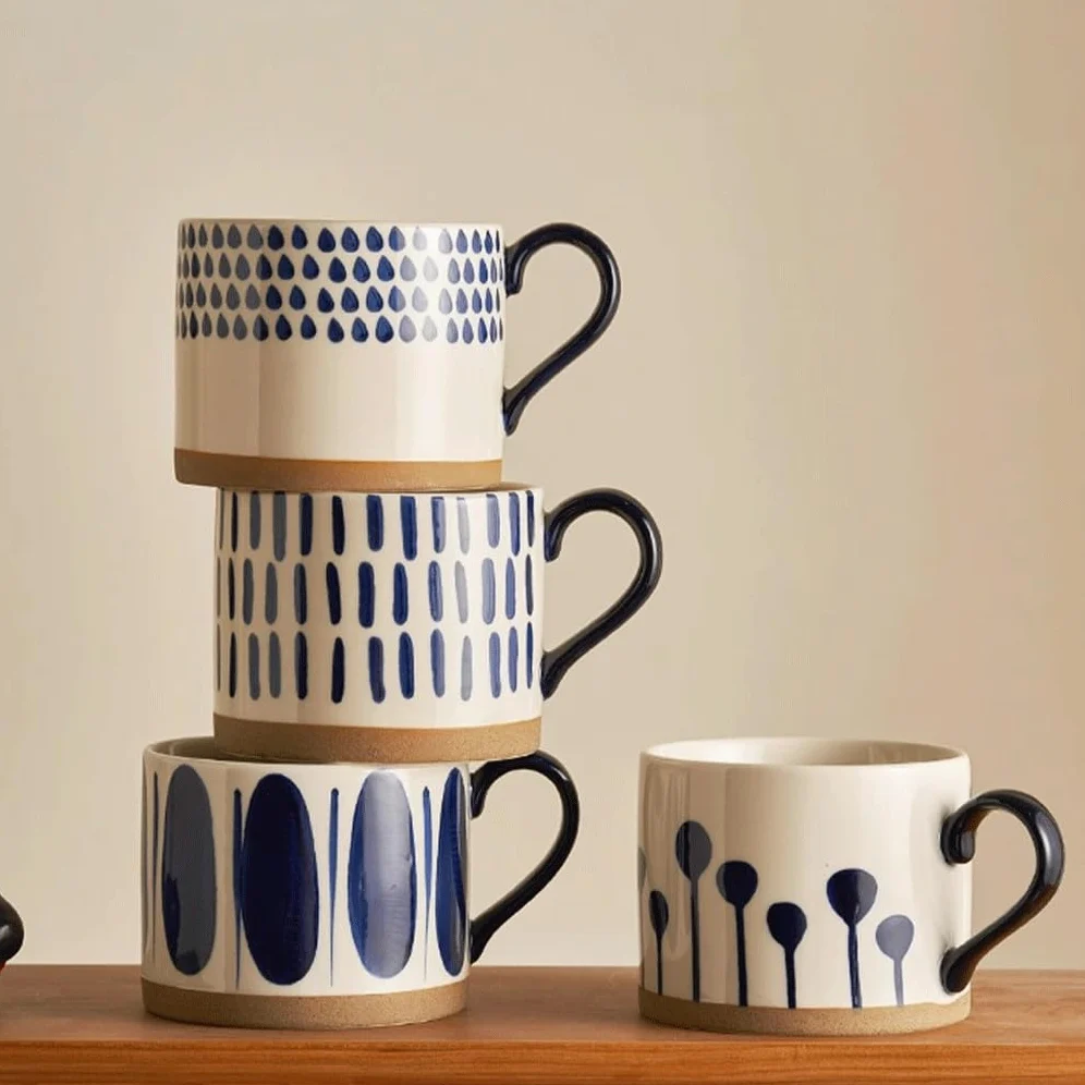 ENGENDER Tazas Cafe Taza Retro De Agua Alto Valor Café Mug Cups(A)