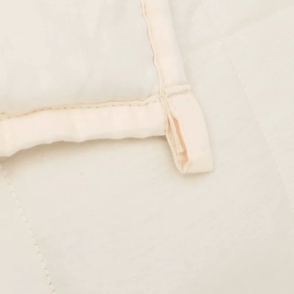 INLIFE Manta ponderada crema claro 122 x 183 cm 9 kg tejido casa y jardín, ropa (9,3 kg)