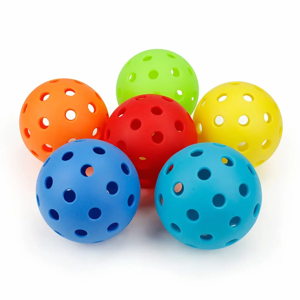 Floorball Unihockey juego 6 pelotas competición + entrenamiento 40 agujeros PKQ-01