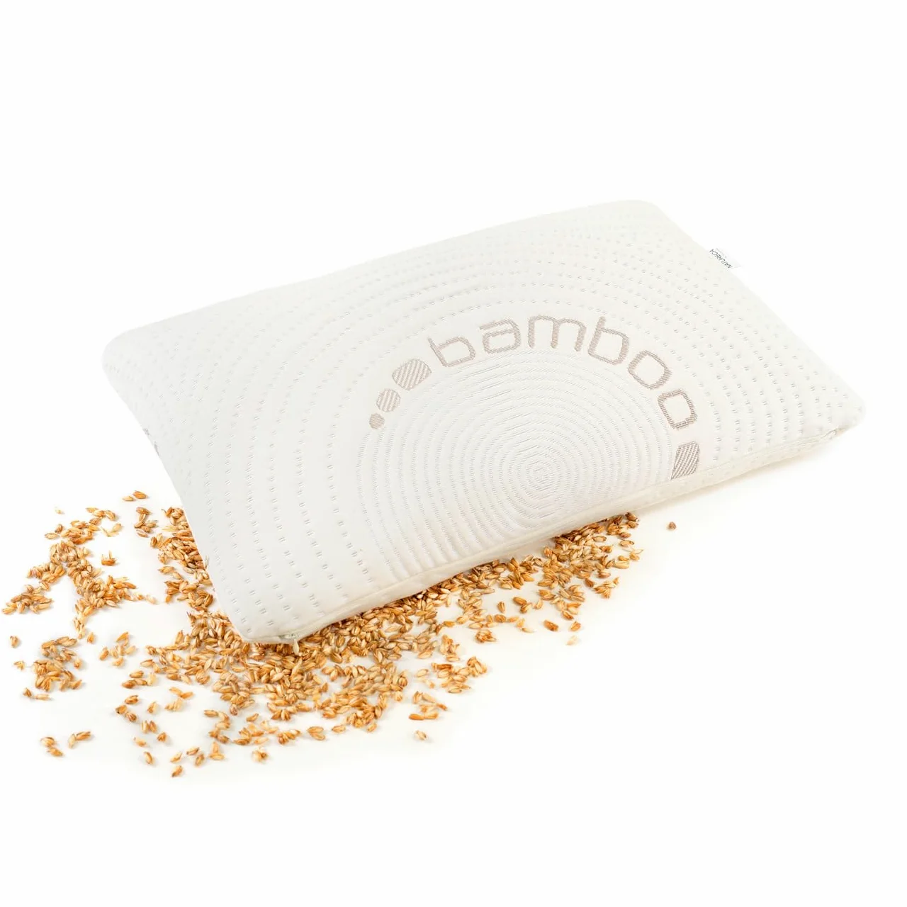 Almohada de espelta, almohada para el cuello, dolor de cuello, almohada para dormir de lado con fundas de cojín de bambú, cáscara de espelta, almohada de apoyo para el cuello, almohada ortopé