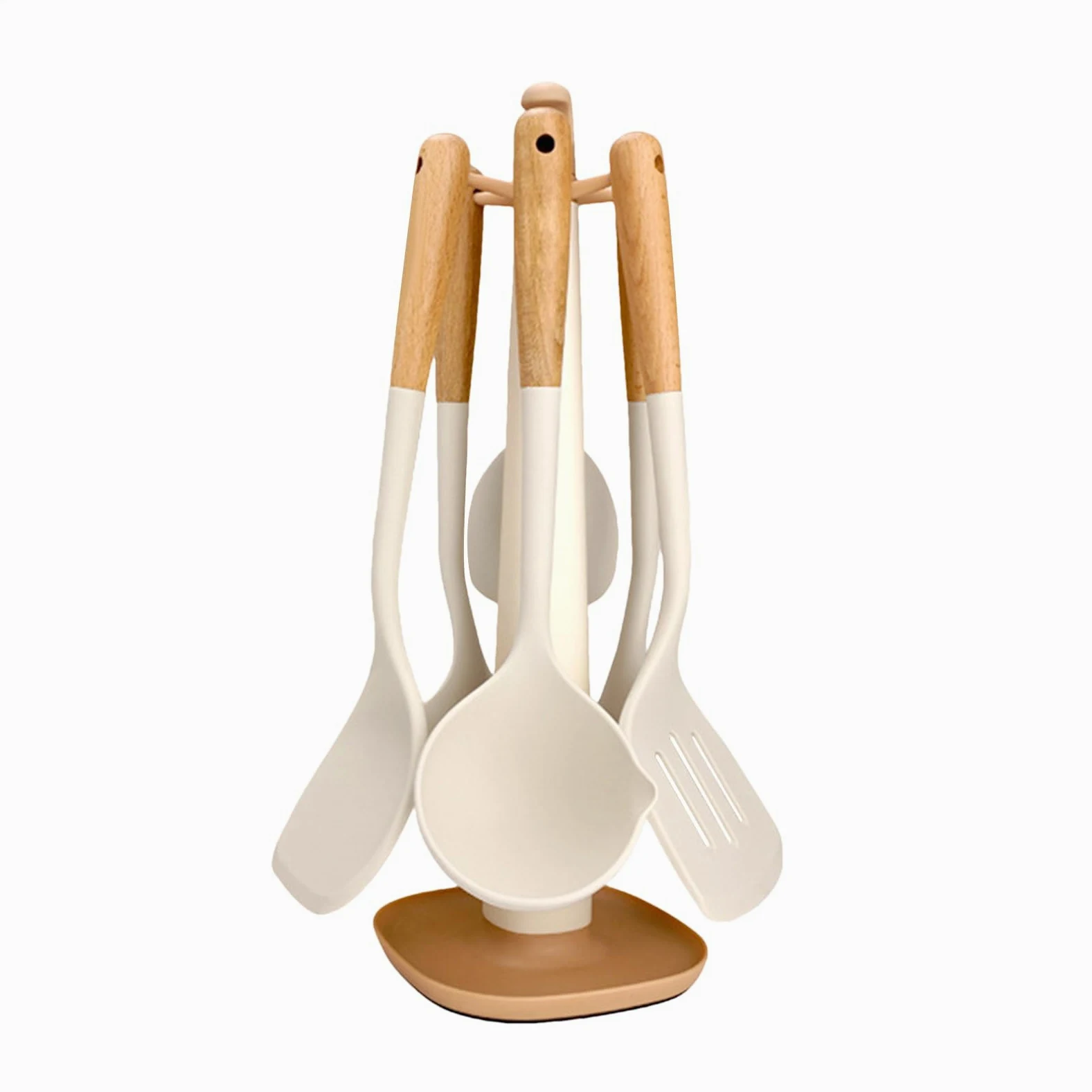 Set Espátulas Cocina silicona alimentaria antiadherente | Utensilios Cocina Para Hornear Freír Servir Preparar Alimentos Cuencos Accesorios Menaje Gadgets Cocina Aire Libre
