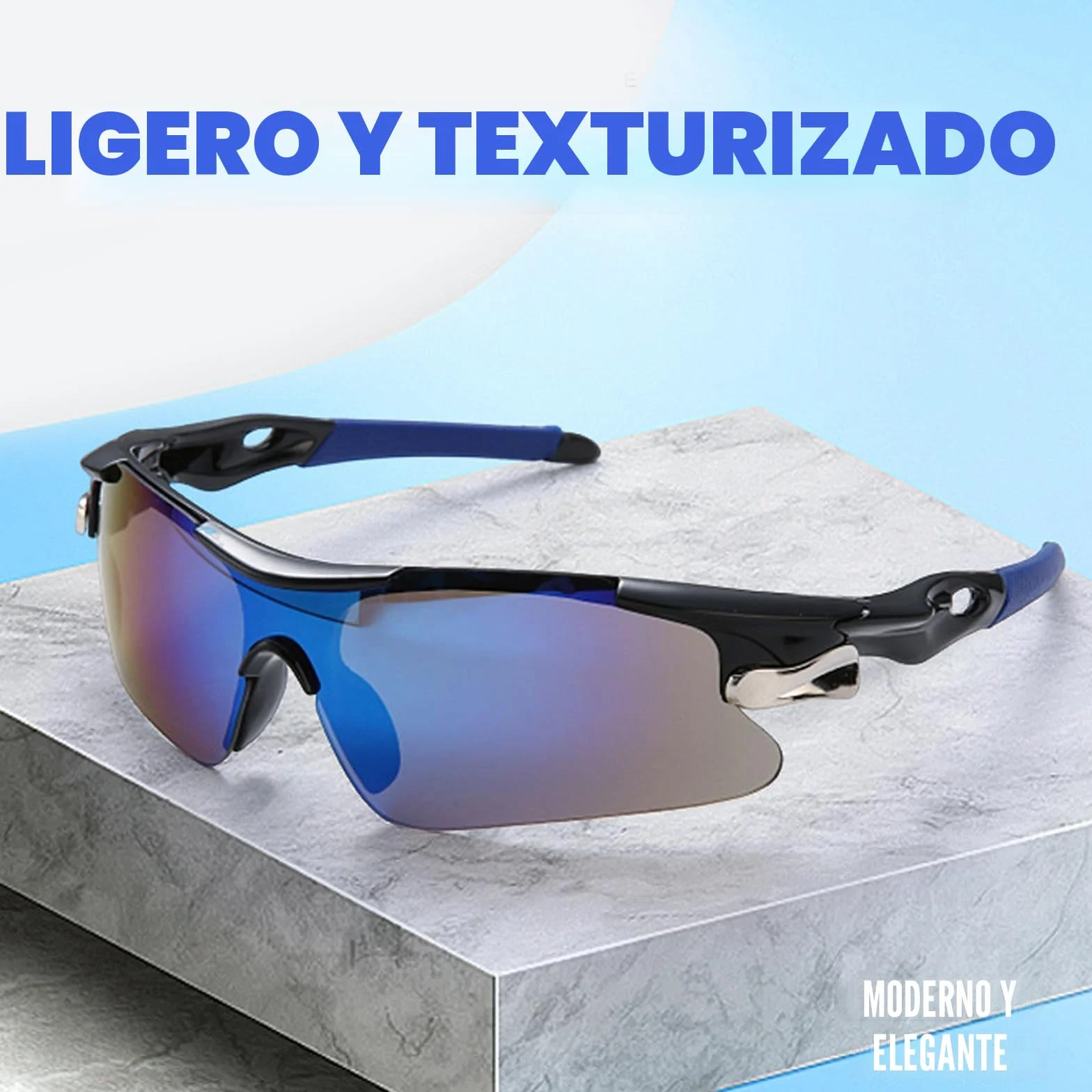 Gafas Running y Sol Deportivas Protección UV400 para Hombre Mujer Bicicleta Cortaviento