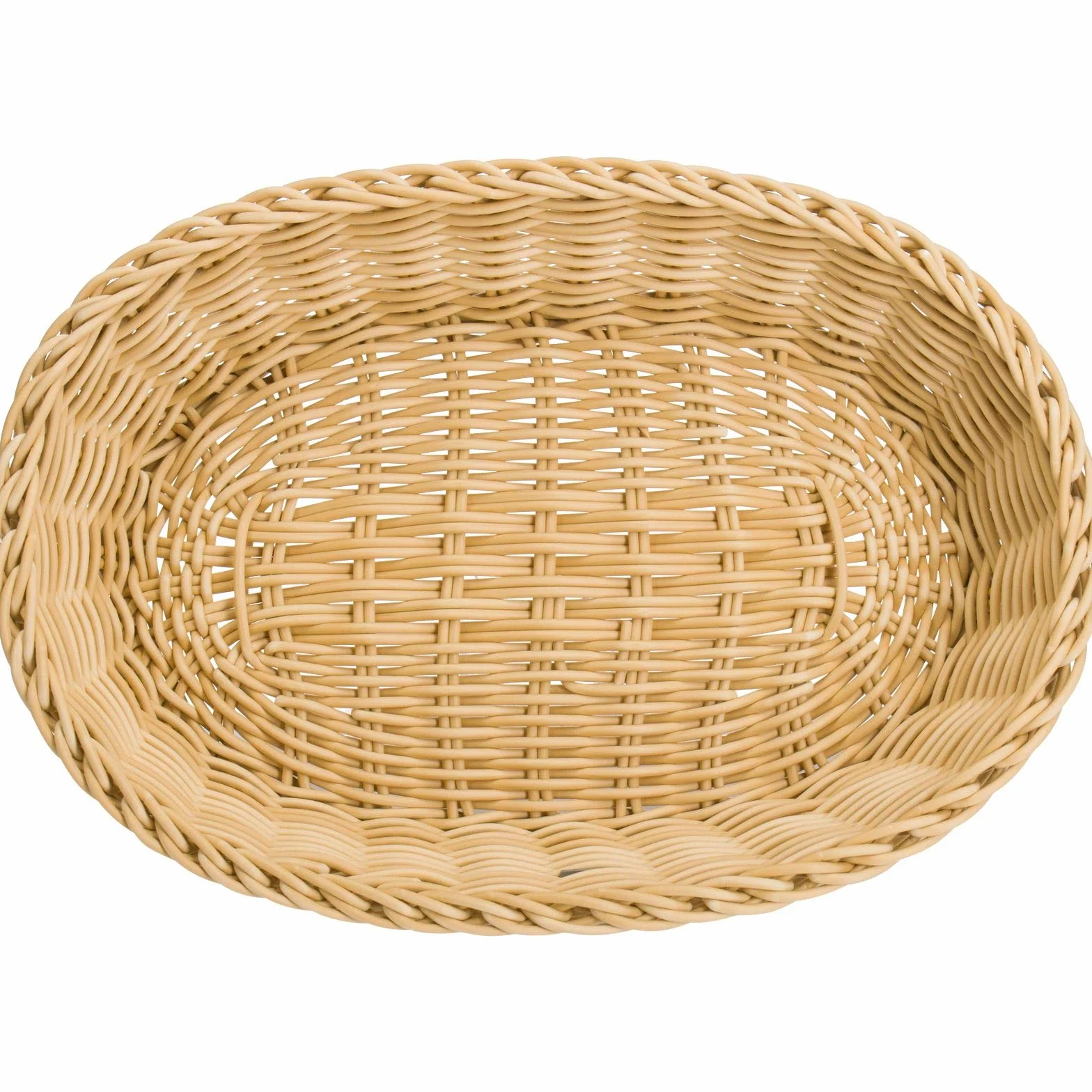 Westmark Cesta multiusos, Apto para hostelería, Oval, aprox 32 x 23 x 7 cm, Fibra sintética, Edición Saleen, Beige claro, 02010730101