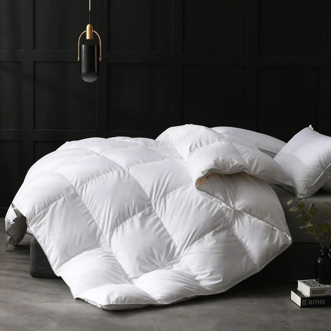 APSMILE Edredón Relleno Nórdico de Plumas y Plumón de Ganso Cama 80-135 x 200 cm, Apto para Invierno Edredón Nórdico 135x200cm, 8 pestañas en Las Esquinas (Blanco,1025g)