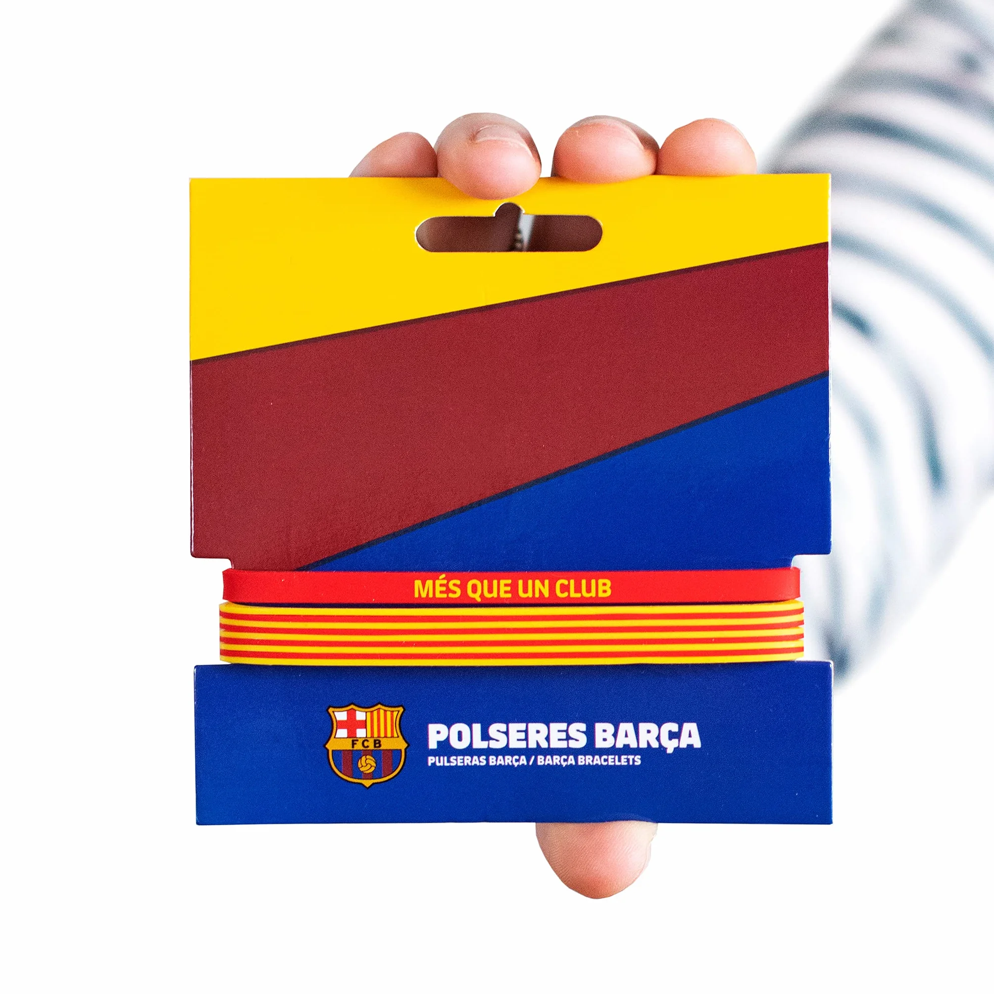 Pulsera Fútbol Club Barcelona Senyera | Pulsera Barça de silicona | Apoya al FCBarcelona con un producto oficial culé | FCB
