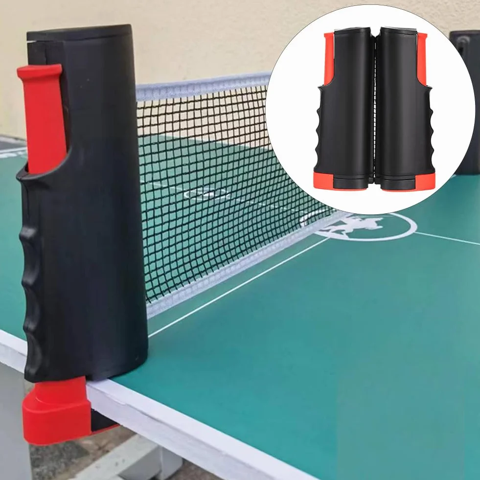 Ping Pong Net Retráctil Portátil 165 cm con Bolas