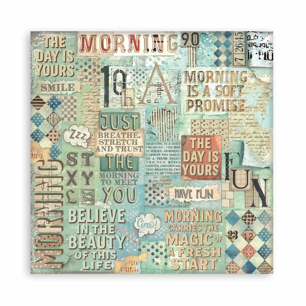Stamperia - Scrapbook Paper Pad for Scrapbooking, Albums, Card Making, Bullet Journalling and More, Acid Free, Double-Sided, Perfect for Hobbies, Crafts, and Gifting (Furry Friends) (20.3 x 20.3cm)